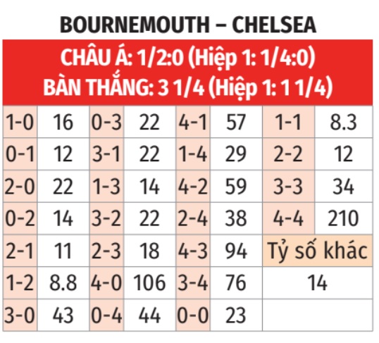 Nhận định bóng đá tỷ lệ kèo trận Bournemouth vs Chelsea, 02h00 ngày 15/9 - 3