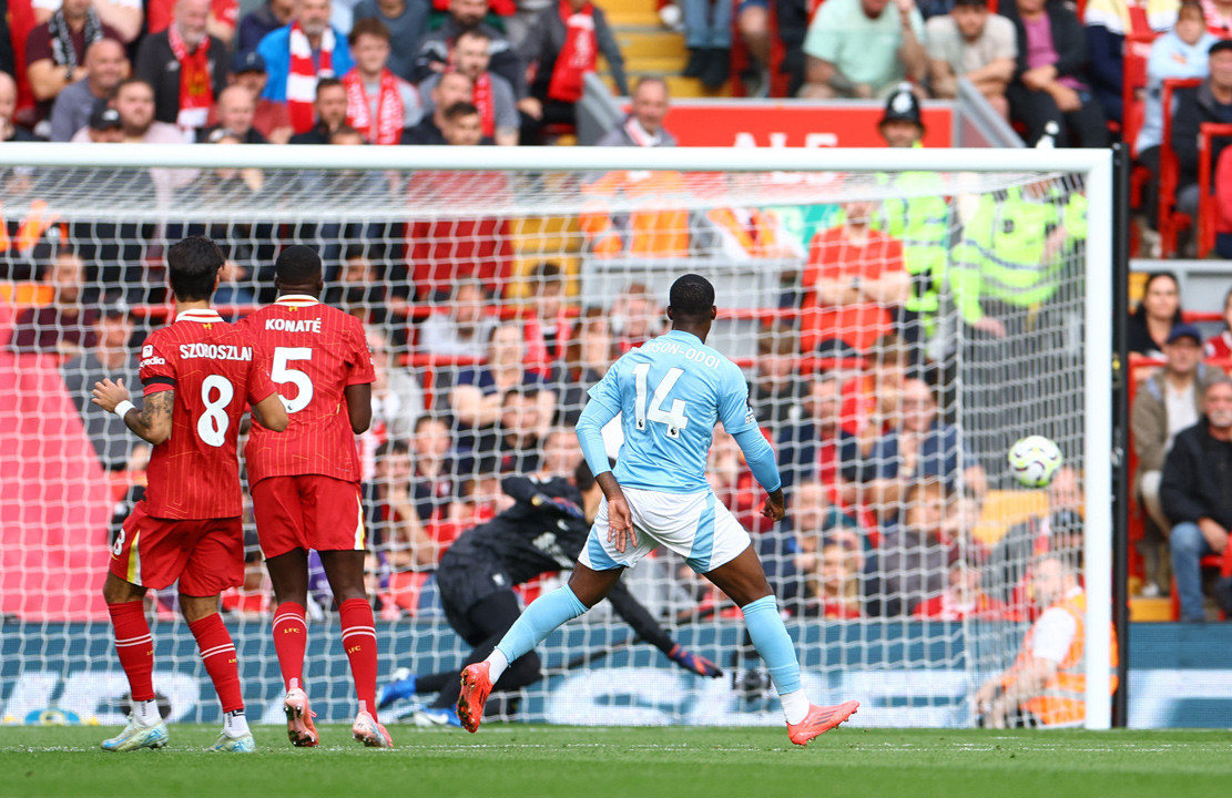 Kết quả trận đấu giữa Liverpool và Nottingham là 0-1: Liverpool đã phải nhận thất bại đầu tiên trong mùa giải Ngoại hạng Anh 2024/25 - 2